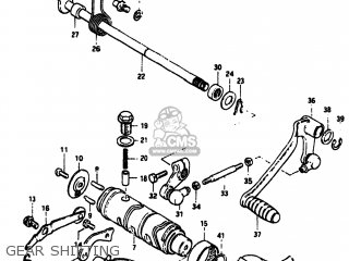 GEAR SHIFTING - GS550M 1982 (Z) USA (E03)