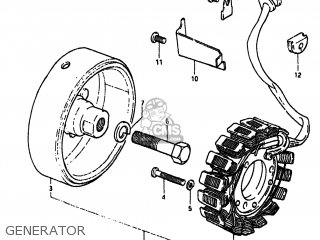 GENERATOR - GS550M 1982 (Z) USA (E03)