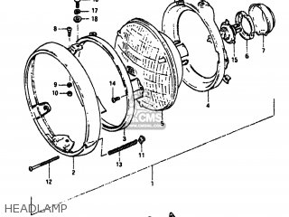 HEADLAMP - GS550M 1982 (Z) USA (E03)