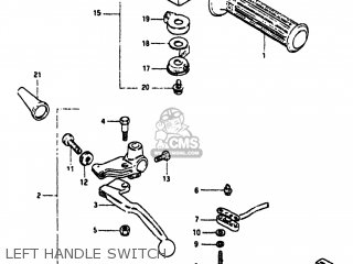 LEFT HANDLE SWITCH - GS550M 1982 (Z) USA (E03)