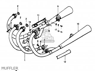 MUFFLER - GS550M 1982 (Z) USA (E03)