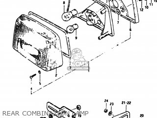REAR COMBINATION LAMP - GS550M 1982 (Z) USA (E03)