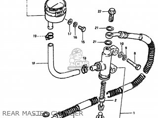 REAR MASTER CYLINDER - GS550M 1982 (Z) USA (E03)