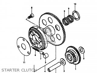 STARTER CLUTCH - GS550M 1982 (Z) USA (E03)