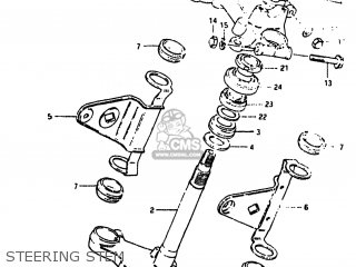 STEERING STEM - GS550M 1982 (Z) USA (E03)