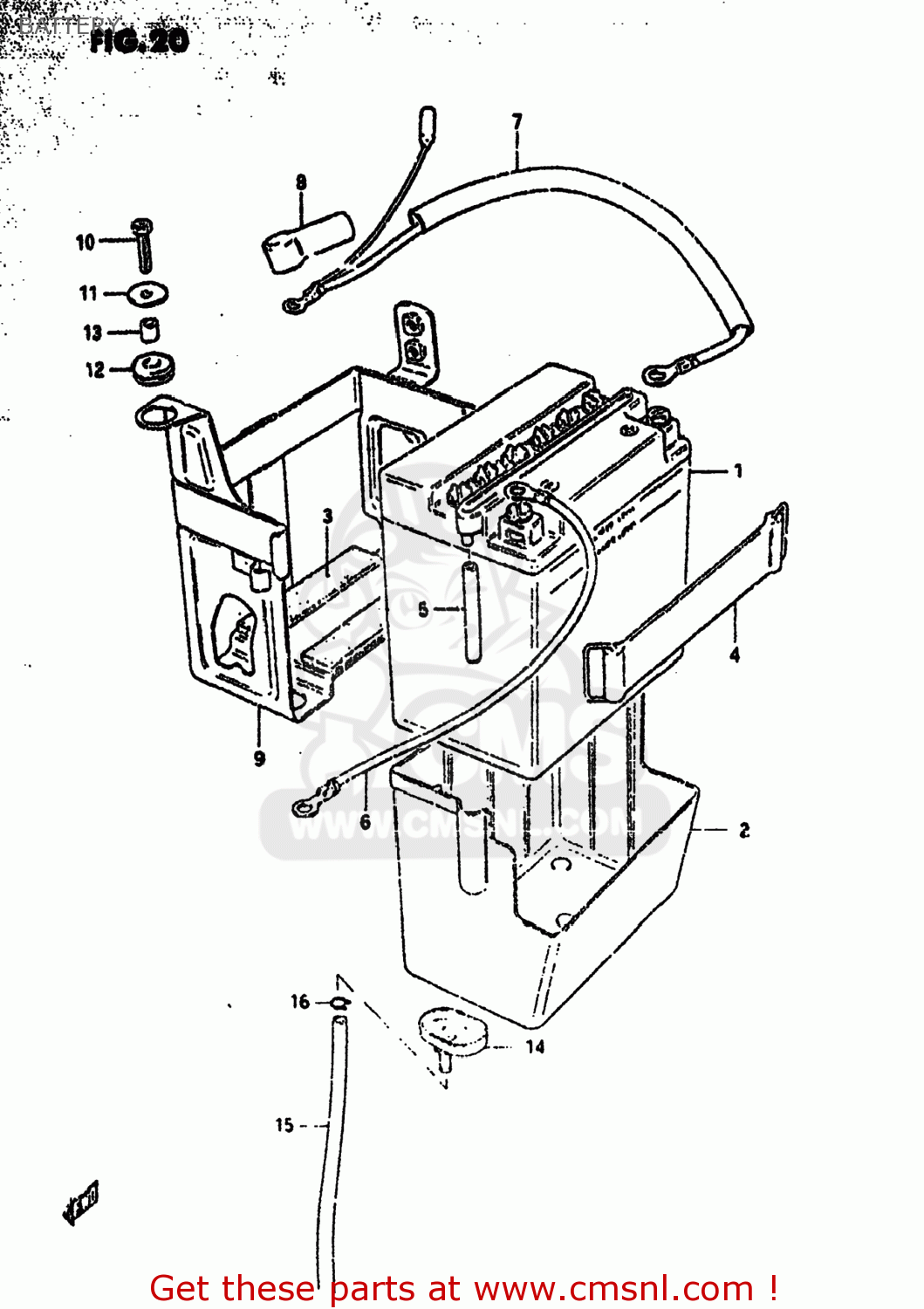 BATTERY GS550T 1981 (X) USA (E03)