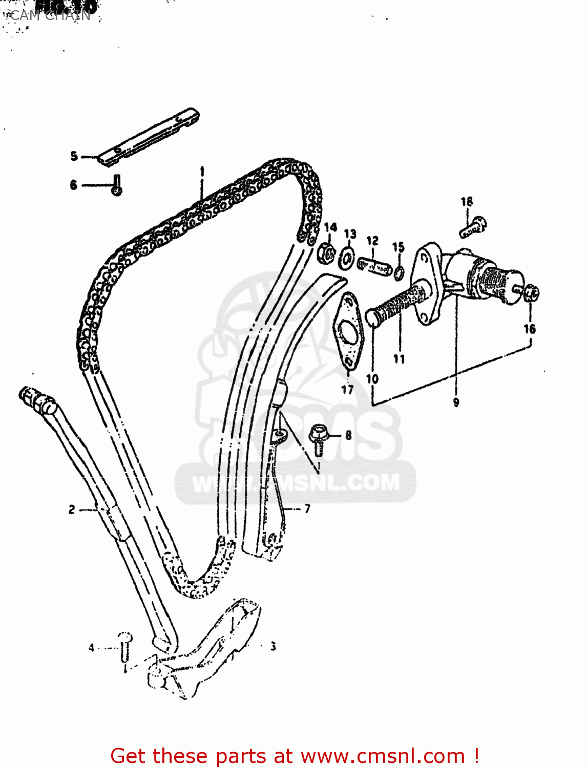 CAM CHAIN GS550T 1981 (X) USA (E03)