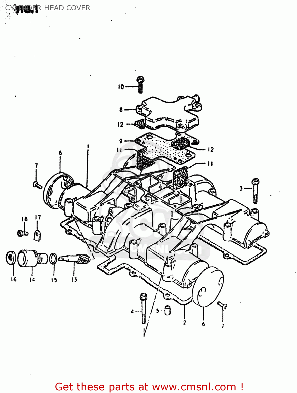 CYLINDER HEAD COVER GS550T 1981 (X) USA (E03)
