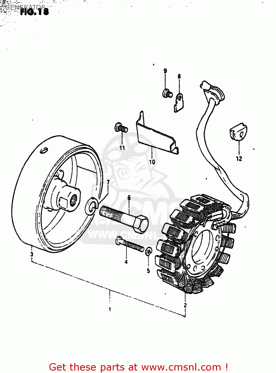 GENERATOR GS550T 1981 (X) USA (E03)
