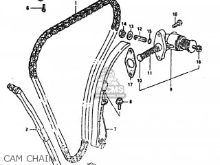 CAM CHAIN - GS550T 1981 (X) USA (E03)