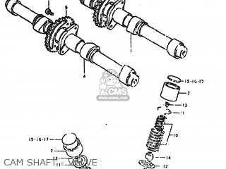 CAM SHAFT - VALVE - GS550T 1981 (X) USA (E03)