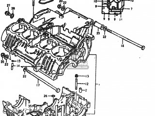 CRANKCASE - GS550T 1981 (X) USA (E03)