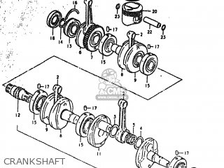 CRANKSHAFT - GS550T 1981 (X) USA (E03)