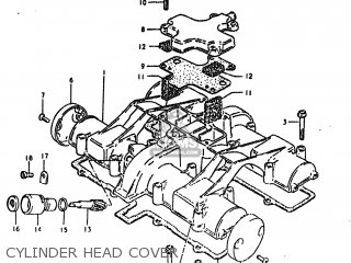 CYLINDER HEAD COVER - GS550T 1981 (X) USA (E03)