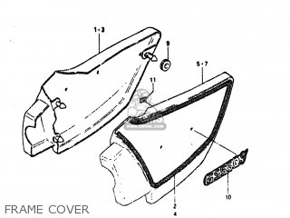 FRAME COVER - GS550T 1981 (X) USA (E03)