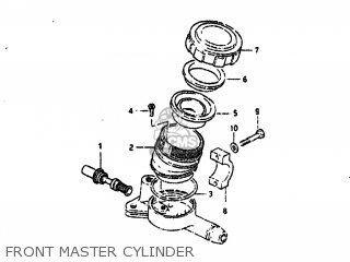 FRONT MASTER CYLINDER - GS550T 1981 (X) USA (E03)