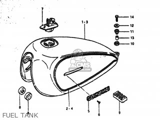 FUEL TANK - GS550T 1981 (X) USA (E03)
