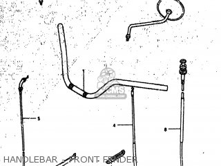 HANDLEBAR - FRONT FENDER - GS550T 1981 (X) USA (E03)