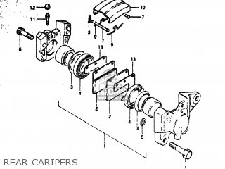 REAR CARIPERS - GS550T 1981 (X) USA (E03)