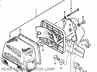 REAR COMBINATION LAMP - GS550T 1981 (X) USA (E03)