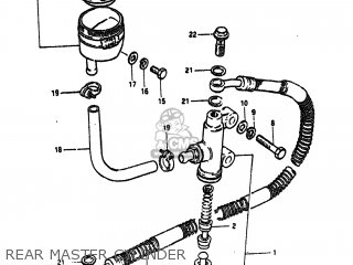 REAR MASTER CYLINDER - GS550T 1981 (X) USA (E03)