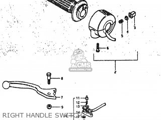 RIGHT HANDLE SWITCH - GS550T 1981 (X) USA (E03)