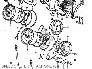 SPEEDOMETER - TACHOMETER - GS550T 1981 (X) USA (E03)