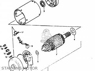 STARTING MOTOR - GS550T 1981 (X) USA (E03)