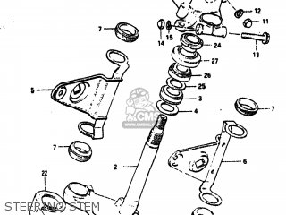 STEERING STEM - GS550T 1981 (X) USA (E03)