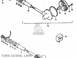 TURN SIGNAL LAMP - GS550T 1981 (X) USA (E03)