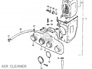 AIR CLEANER - GS650E 1981 (X) USA (E03)