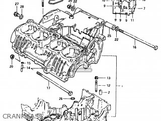 CRANKCASE - GS650E 1981 (X) USA (E03)
