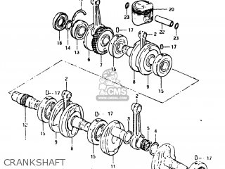 CRANKSHAFT - GS650E 1981 (X) USA (E03)