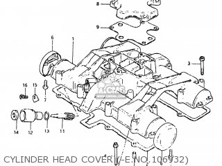 CYLINDER HEAD COVER (-E.NO.106932) - GS650E 1981 (X) USA (E03)