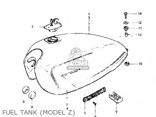 FUEL TANK (MODEL Z) - GS650E 1981 (X) USA (E03)