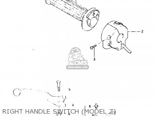 RIGHT HANDLE SWITCH (MODEL Z) - GS650E 1981 (X) USA (E03)