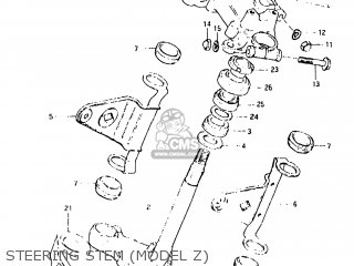 STEERING STEM (MODEL Z) - GS650E 1981 (X) USA (E03)