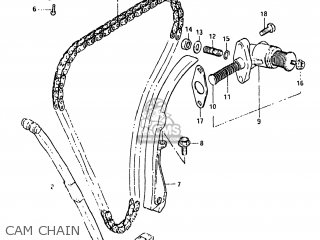 CAM CHAIN - GS650E 1982 (Z) USA (E03)