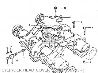 CYLINDER HEAD COVER (E.NO.106933~) - GS650E 1982 (Z) USA (E03)