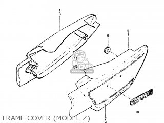 FRAME COVER (MODEL Z) - GS650E 1982 (Z) USA (E03)