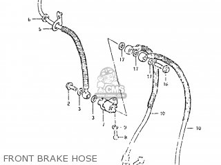 FRONT BRAKE HOSE - GS650E 1982 (Z) USA (E03)