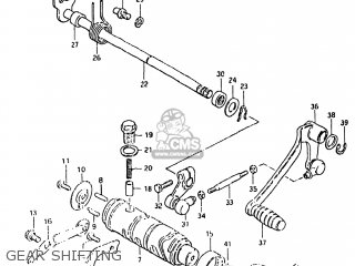 GEAR SHIFTING - GS650E 1982 (Z) USA (E03)