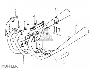 MUFFLER - GS650E 1982 (Z) USA (E03)