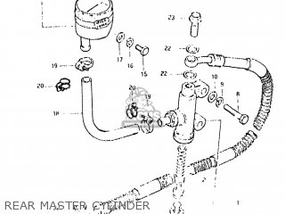 REAR MASTER CYLINDER - GS650E 1982 (Z) USA (E03)