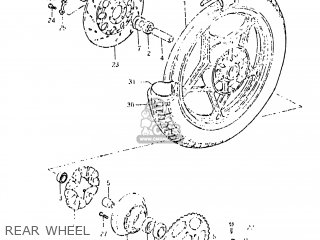 REAR WHEEL - GS650E 1982 (Z) USA (E03)