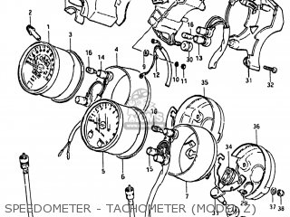 SPEEDOMETER - TACHOMETER (MODEL Z) - GS650E 1982 (Z) USA (E03)