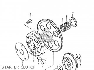 STARTER CLUTCH - GS650E 1982 (Z) USA (E03)