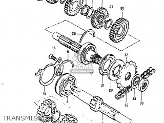TRANSMISSION - GS650E 1982 (Z) USA (E03)