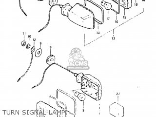 TURN SIGNAL LAMP - GS650E 1982 (Z) USA (E03)
