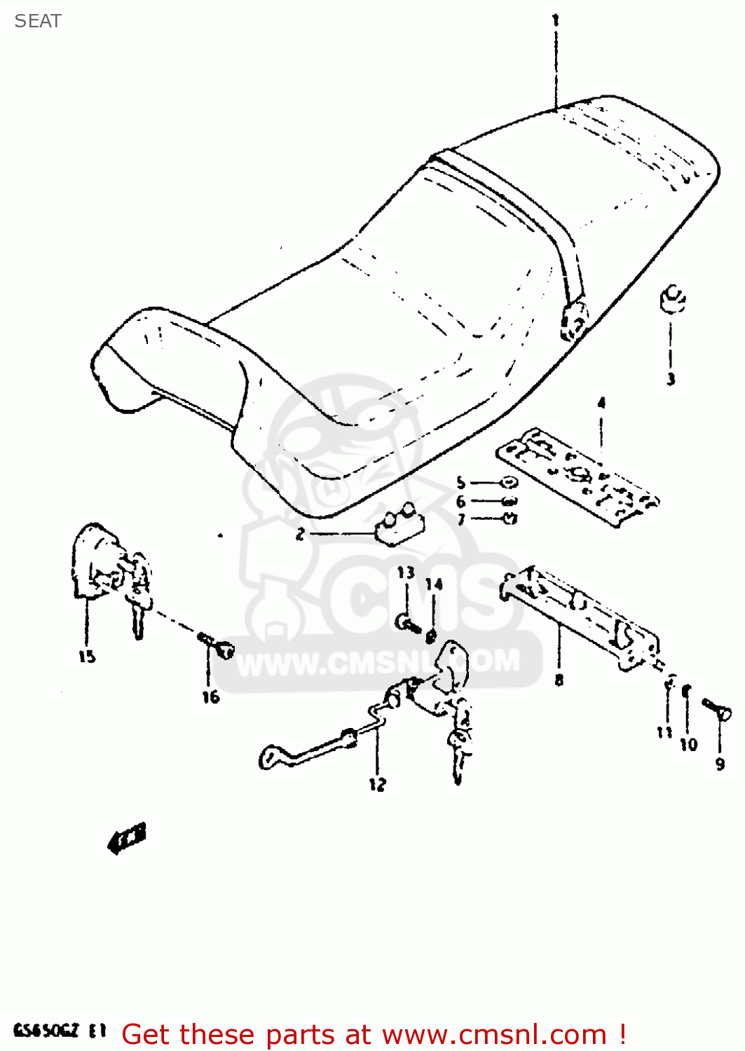 SEAT GS650G 1981 (X) (E01 E02 E04 E06 E16 E18 E21 E22 E24 E39)